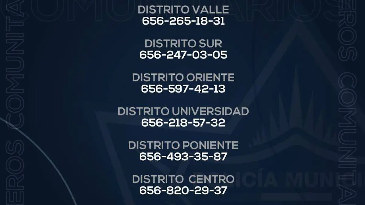 numeros comunitarios